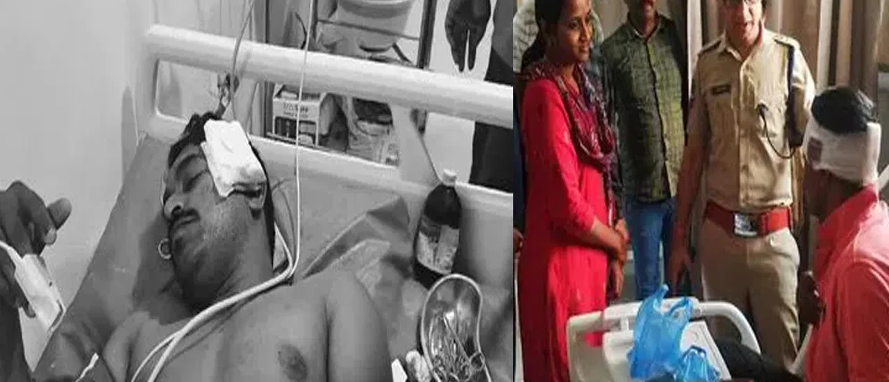 Telangana: శభాష్ పోలీస్.. కానిస్టేబుల్ పై దొంగ కత్తితో దాడి.. రక్త మోడుతున్నా..దొంగను వదలని పోలీస్