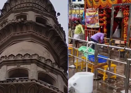 భారీ వర్షం ధాటికి పెచ్చులూడిన చార్మినార్‌… భాగ్యలక్ష్మి ఆలయం వైపు పడిన పెచ్చులు