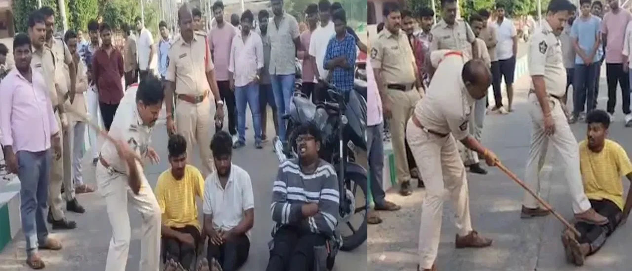 నడిరోడ్డుపై పట్టపగలు తెనాలి పోలీసుల లాఠీఛార్జ్.. జాల్లా ఎస్పీ స్పందన ఇదే!