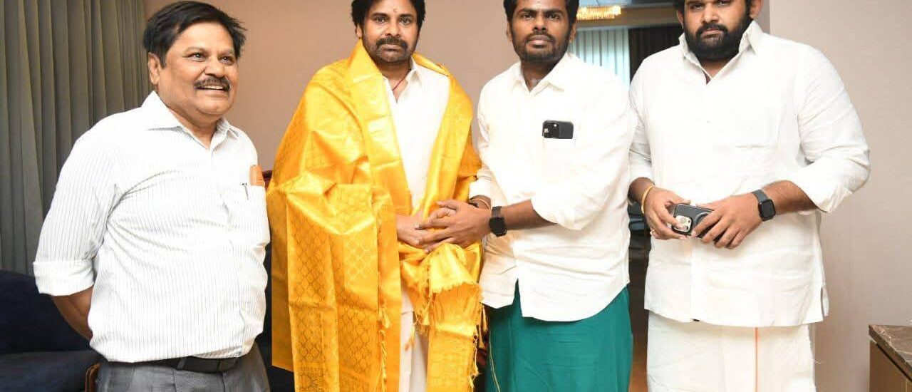 మధురైలో తమిళనాడు బీజేపీ నేతలతో సమావేశమైన జనసేన అధ్యక్షులు, రాష్ట్ర ఉప ముఖ్యమంత్రి శ్రీ పవన్ కళ్యాణ్ గారు.